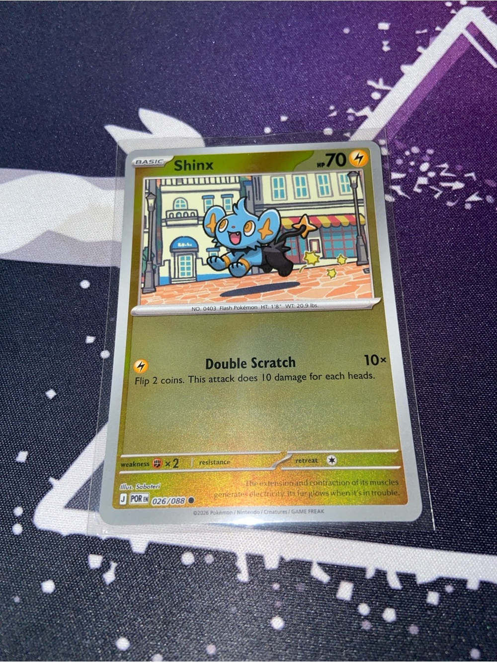 Rev Holo Shinx (026/088) Mega Evolution Perfect Order